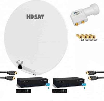 Antenne parabolique HDSAT Pack Parabole Satellite Fibre 85cm Avec Antenne parabolique HDSAT Pack Parabole Satellite Fibre 85cm Avec