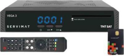 Décodeur satellite SERVIMAT Récepteur Tv Satellite Full Hd + Carte