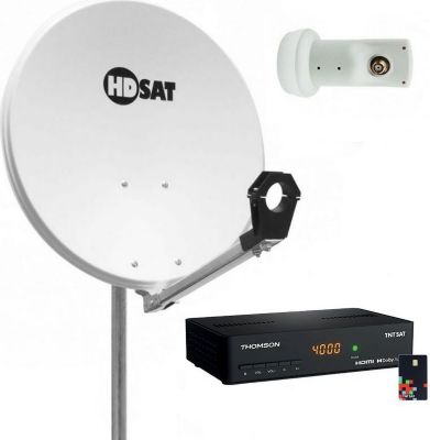 Antenne parabolique HDSAT Pack Hdsat Parabole Satellite Acier 60cm