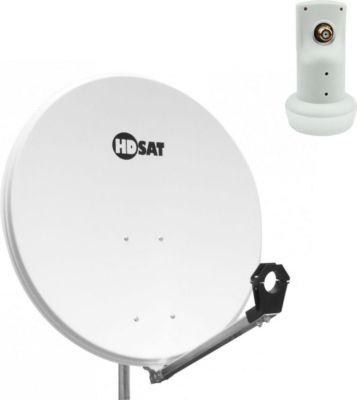 Antenne parabolique HDSAT Pack Hdsat Parabole Satellite Acier 80cm