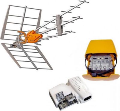 Antenne extérieure TELEVES Pack  149921 Dat Boss Antenne Uhf Intell