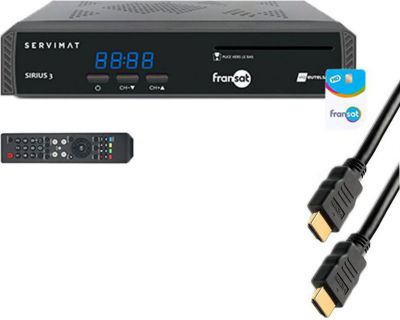 Décodeur satellite STRONG Pack Servimat Récepteur Tv Satellite Hd