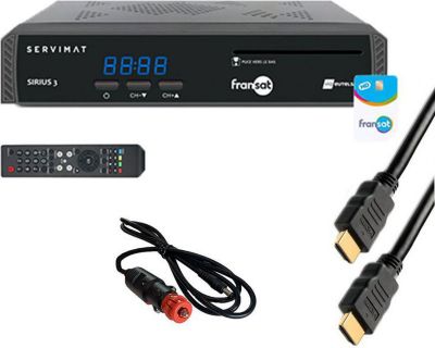 Décodeur satellite STRONG Pack Servimat Récepteur Tv Satellite Hd