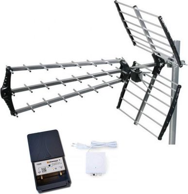 Antenne extérieure HDSAT Pack Hdsat Antenne Tnt Trinappe Prémonté