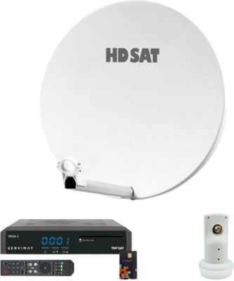 Antenne parabolique HDSAT Pack Hdsat Parabole Satellite Fibre Comp