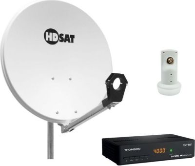 Antenne parabolique HDSAT Pack Hdsat Parabole Satellite Acier 60cm