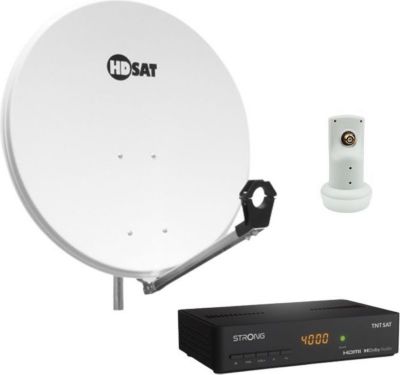 Antenne parabolique HDSAT Pack Hdsat Parabole Satellite Acier 80cm