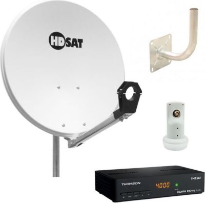 Antenne parabolique HDSAT Pack Hdsat Parabole Satellite Acier 60cm