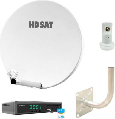 Antenne parabolique HDSAT Pack Hdsat Parabole Satellite Fibre Blan