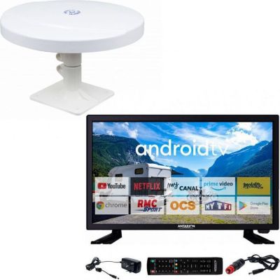 TV LED ANTARION Pack  Tv Led 22" 55cm Smart Tv + Antenne