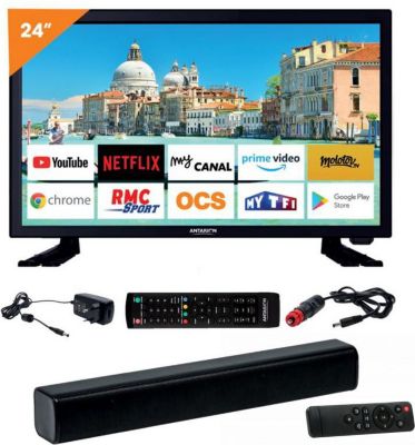 TV LED ANTARION Pack  Tv Led 24" 60cm Téléviseur Smart T TV LED ANTARION Pack  Tv Led 24" 60cm Téléviseur Smart T