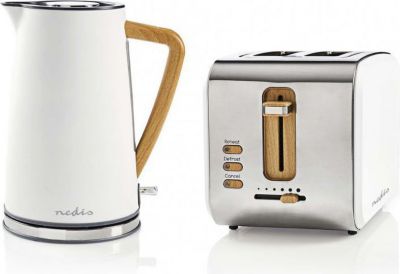 Toaster NEDIS Pack Bouilloire Electrique Soft Touch Ac