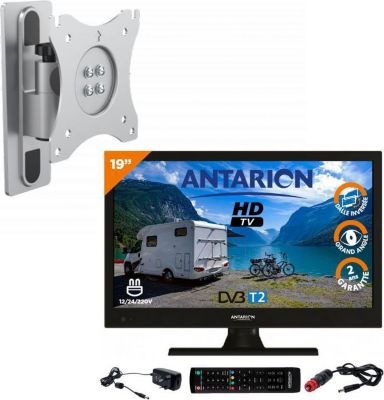 TV LED ANTARION Pack  Tv Led 19" 48cm Téléviseur Hd 12v
