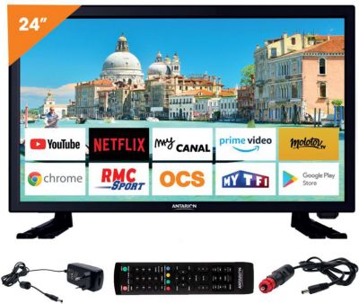 TV LED ANTARION Tv Led 24" 60cm Téléviseur Smart Connec TV LED ANTARION Tv Led 24" 60cm Téléviseur Smart Connec