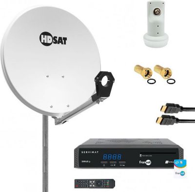 Antenne parabolique HDSAT Pack Hdsat Parabole Satellite Acier 60cm
