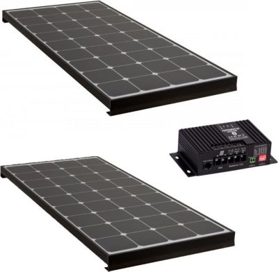 Panneau solaire ANTARION Pack 2x  Black Booster 170w  Camping Car Panneau solaire ANTARION Pack 2x  Black Booster 170w  Camping Car