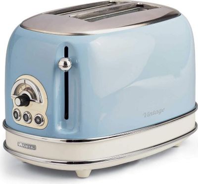 Toaster ARIETE Grille-pain 2 Fentes 815w Acier Bleu Vi