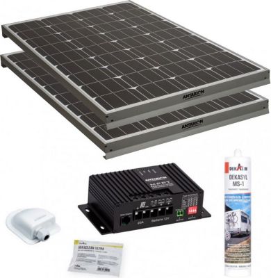 Pack 2xantarion Black Booster 170w Seul Panneau Solaire Camping