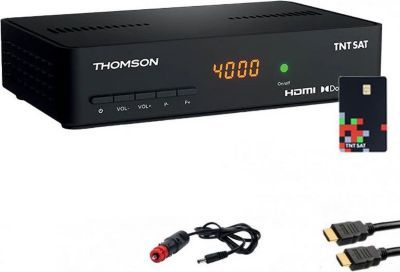 Décodeur satellite THOMSON Pack  Récepteur Tv Satellite Full Hd + C