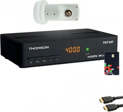 Décodeur satellite THOMSON Pack  Récepteur Tv Satellite Full Hd + C