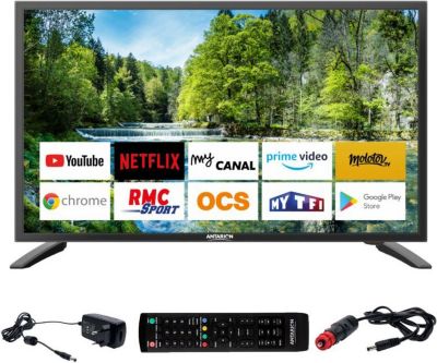 PACK ALDEN TV LED 19 48cm Téléviseur Connecté GooglePlay