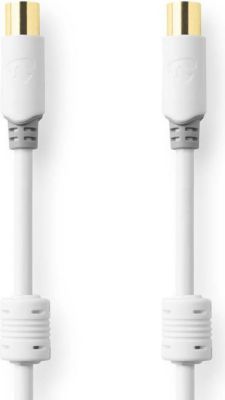 Câble Coaxial NEDIS Câble Coaxial 100 Db  Cei (coaxial) Mâl Câble Coaxial NEDIS Câble Coaxial 100 Db  Cei (coaxial) Mâl