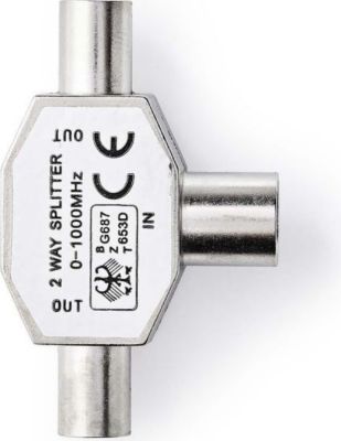 NEDIS Répartiteur Coaxial  2x Cei (coaxiaux)