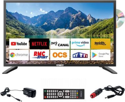 TV LED ANTARION Tv Led 22" 55cm Smart Connect Lecteur D