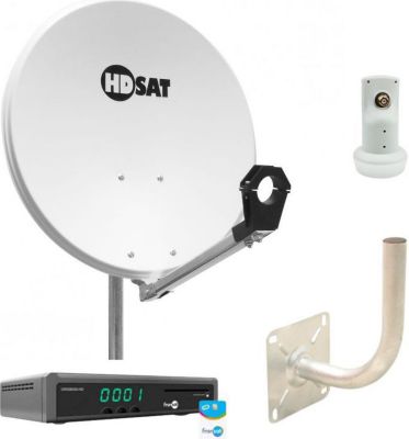 Antenne parabolique HDSAT Pack Hdsat Parabole Acier 60cm + Optex R