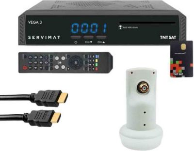 Décodeur satellite SERVIMAT Pack  Vega 3 Decodeur Satellite Full Hd