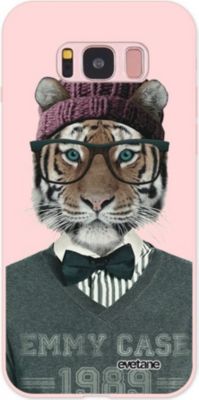 Coque EVETANE Silicone Galaxy S8 Tigre Fashion