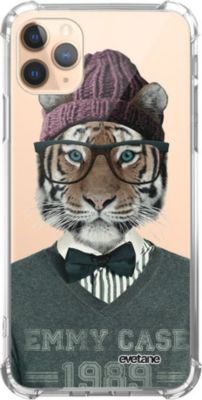 Coque EVETANE Souple iPhone 11 Pro Tigre Fashion