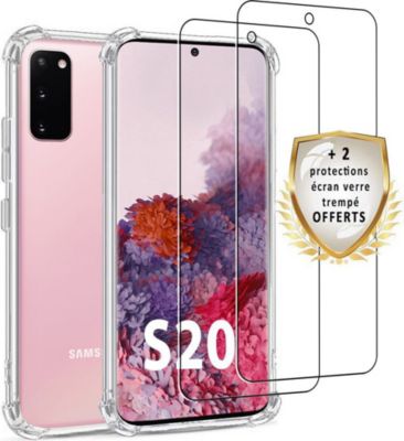 Coque EVETANE Galaxy S20 + 2 Vitres