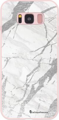 Coque EVETANE Silicone Galaxy S8 Marbre Gris