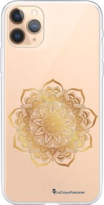Coque EVETANE 360° iPhone 11 Pro Mandala Or