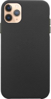 Coque EVETANE Effet cuir iPhone 11 Pro Noir Coque EVETANE Effet cuir iPhone 11 Pro Noir