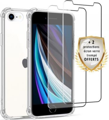 Coque EVETANE iPhone SE + 2 Vitres