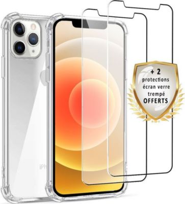 Coque EVETANE iPhone 12/12 Pro + 2 Vitres