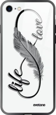 Coque EVETANE Soft Touch iPhone SE Love Life