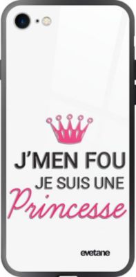Coque EVETANE Soft Touch iPhone SE Princesse