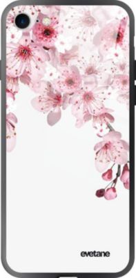 Coque EVETANE Soft Touch iPhone SE Cerisier