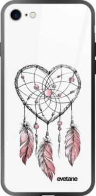 Coque EVETANE Soft Touch iPhone SE Attrape Coeur