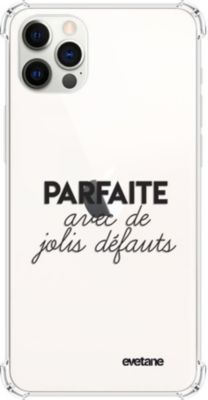 Coque EVETANE Souple iPhone 12/12 Pro Parfaite