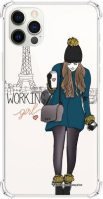 Coque EVETANE Souple iPhone 12/12 Pro Working Girl