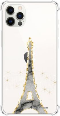 Coque EVETANE Souple iPhone 12/12 Pro Tour Eiffel