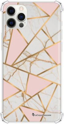 Coque EVETANE Souple iPhone 12/12 Pro Marbre Rose Coque EVETANE Souple iPhone 12/12 Pro Marbre Rose