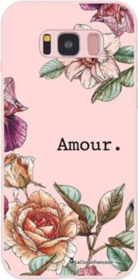 Coque EVETANE Silicone Galaxy S8 Fleurs Rétro