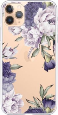 Coque EVETANE 360° iPhone 11 Pro Pivoine Violet
