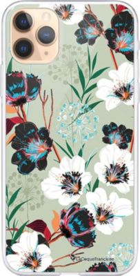 Coque EVETANE 360° iPhone 11 Pro Max Fleurs Vert Coque EVETANE 360° iPhone 11 Pro Max Fleurs Vert