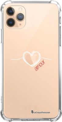 Coque EVETANE Souple iPhone 11 Pro Coeur Blanc Coque EVETANE Souple iPhone 11 Pro Coeur Blanc